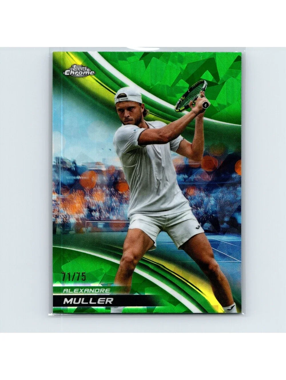 2025 Topps Chrome Tennis Sapphire Alexandre Muller #93 Green Refractor #/75